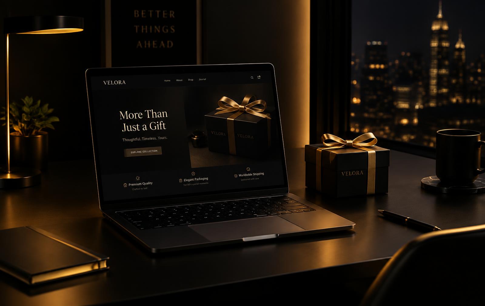 A complete online business presented and ready to launch